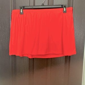 Old Navy Swim Skirt with attached panty Bright Coral Color Size 1X EUC